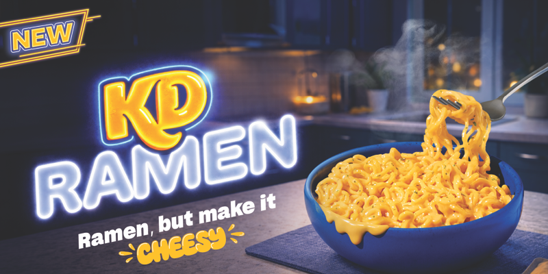 Kraft Dinner Expands Beyond Mac n’ Cheese with All-New KD Ramen Lineup